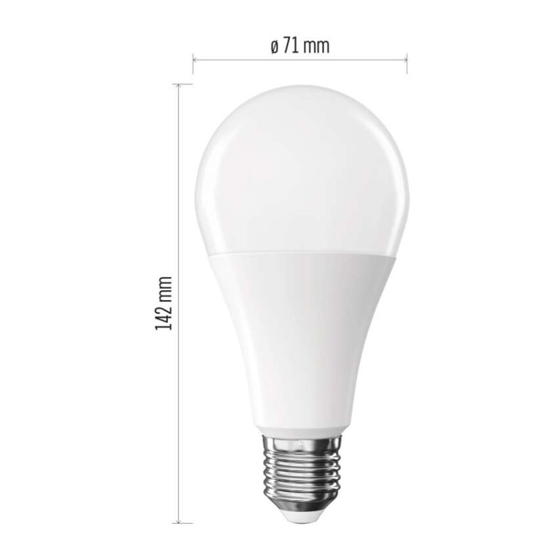 LED izzó Classic A70 / E27 / 16 W (120 W) / 1901 lm / Hideg fehér - Image 2
