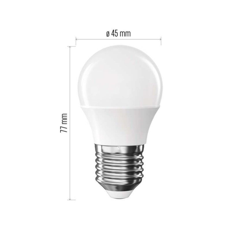 LED izzó Classic Mini Globe / E27 / 6,5 W (60 W) / 806 lm / Természetes fehér - Image 2