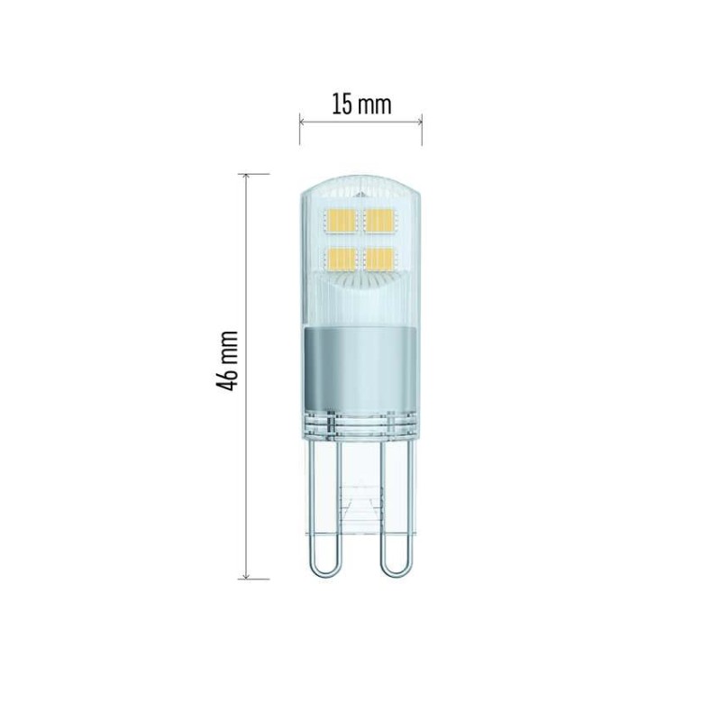 LED izzó Classic JC / G9 / 1,9 W (22 W) / 210 lm / meleg fehér - Image 2