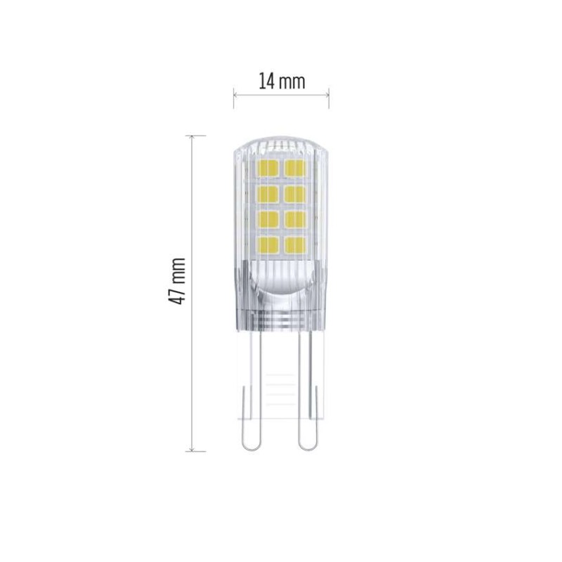LED izzó Classic JC / G9 / 2,5 W (32 W) / 350 lm / meleg fehér - Image 2