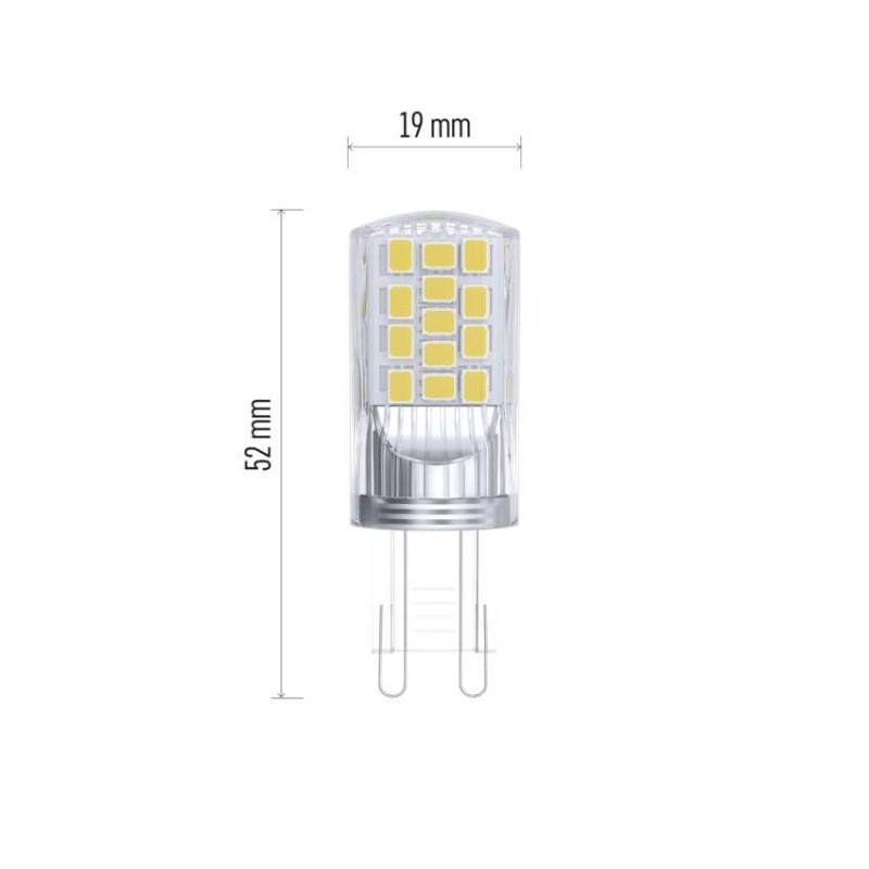 LED izzó Classic JC / G9 / 4 W (40 W) / 470 lm / természetes fehér - Image 2