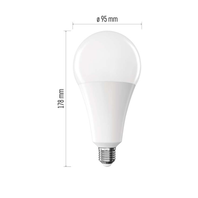 LED izzó Classic A95 / E27 / 28 W (200 W) / 3452 lm / Meleg fehér - Image 2
