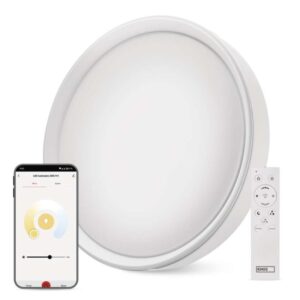 Okos LED mennyezeti lámpatest GoSmart, kör alakú, 30W, RGB, dimmelhető, WiFi